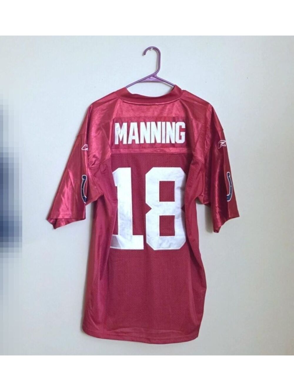 NFL Equipment Onfield #18 Peyton Manning Alt Red Jersey - 54